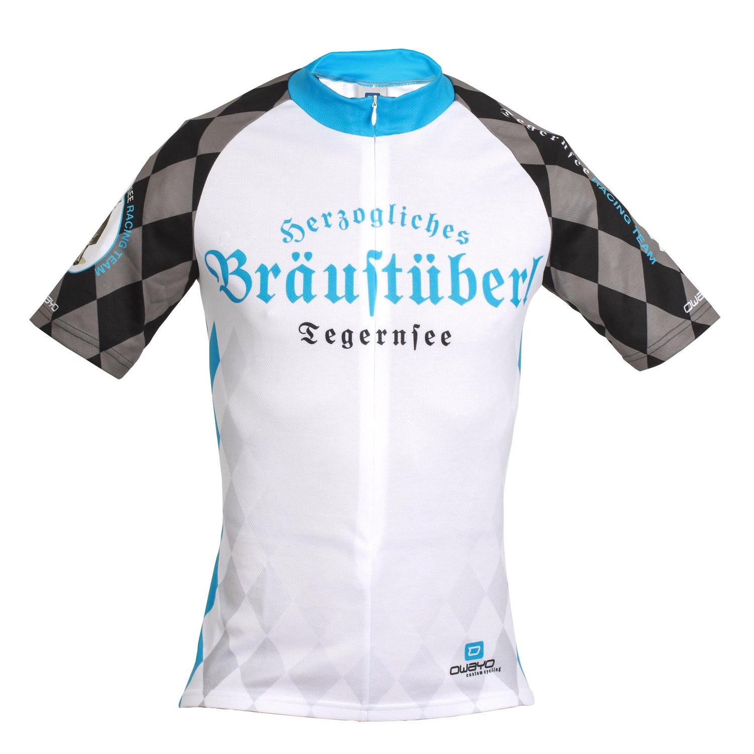 Fahrradtrikot "Bräustüberl" weiß