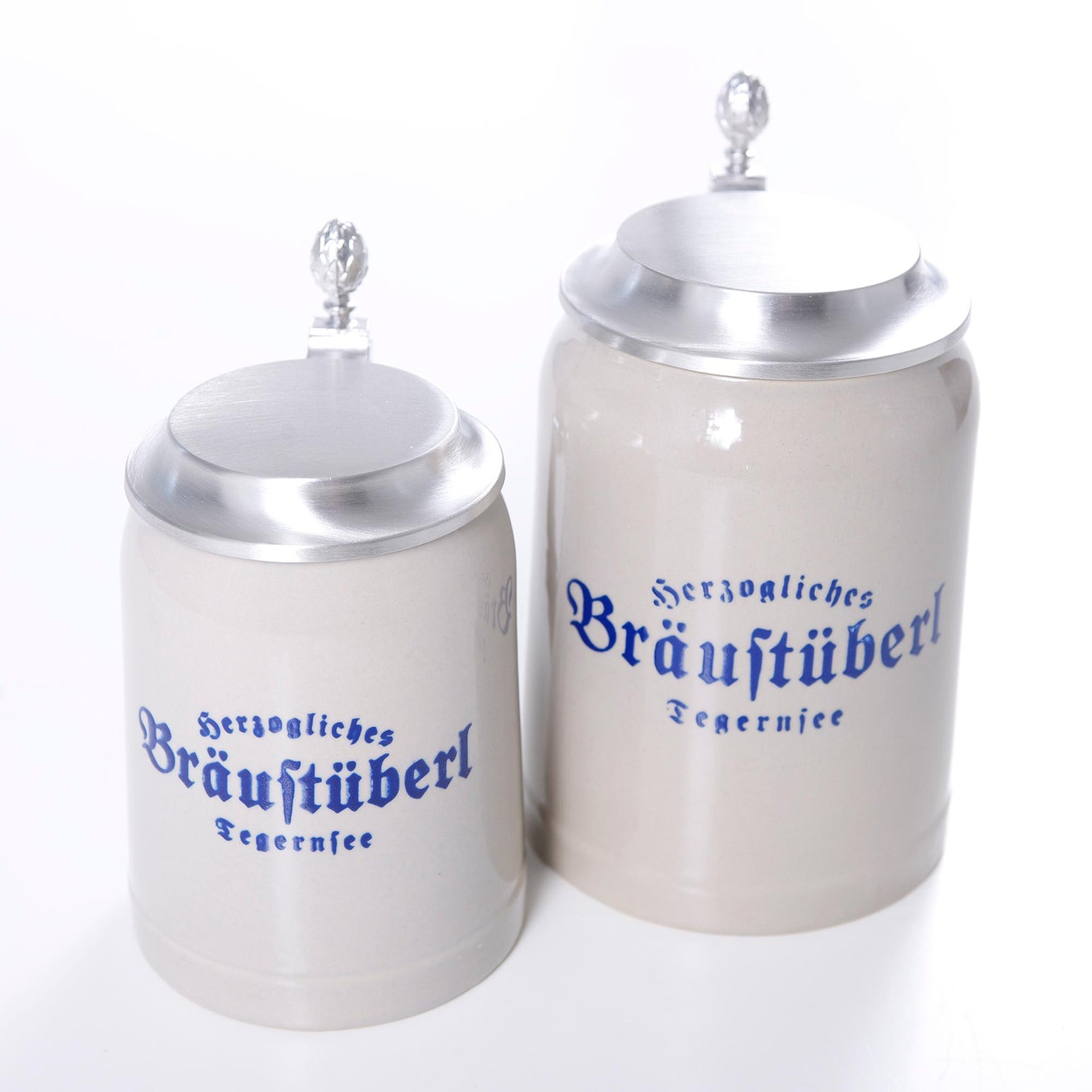 Krug "Bräustüberl" mit Zinndeckel