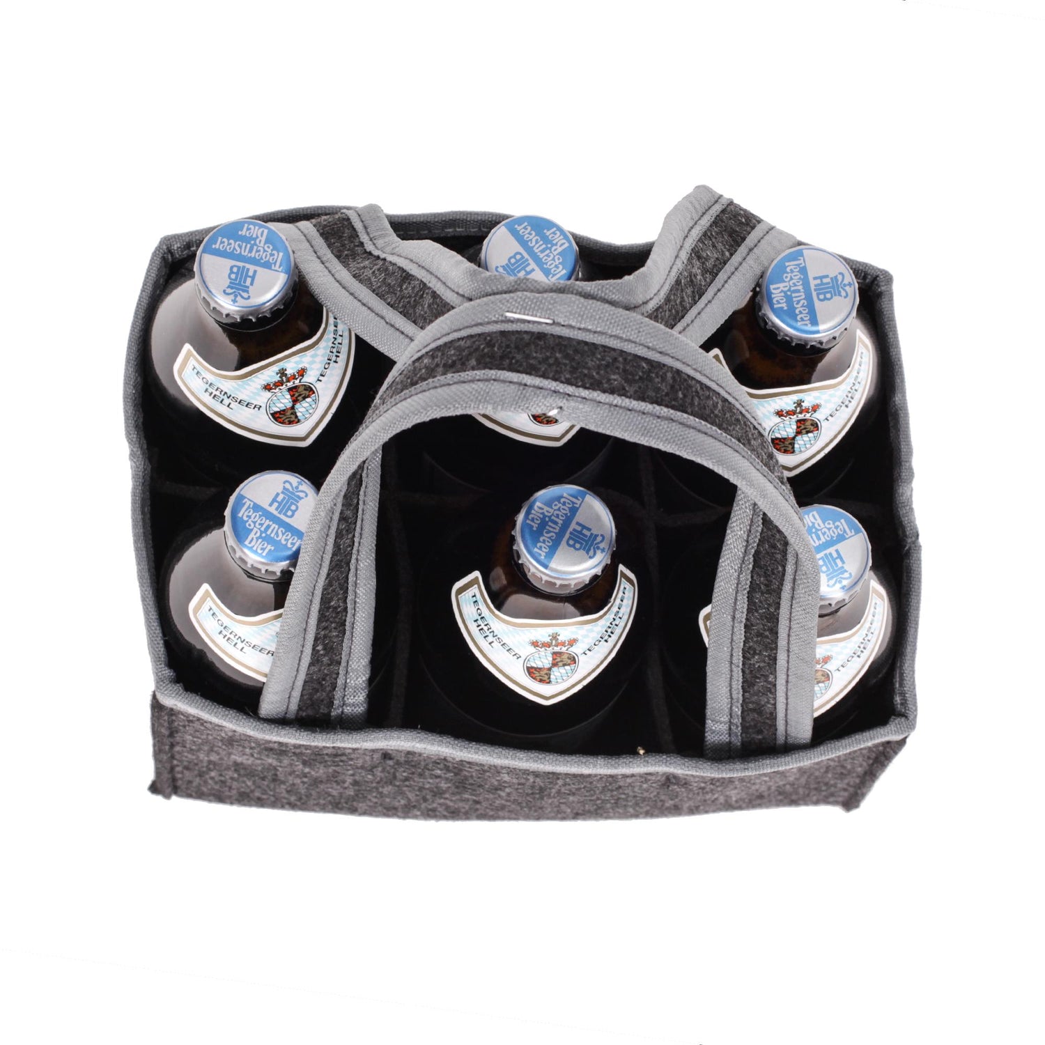 Männerhandtasche "Filz" gestickt