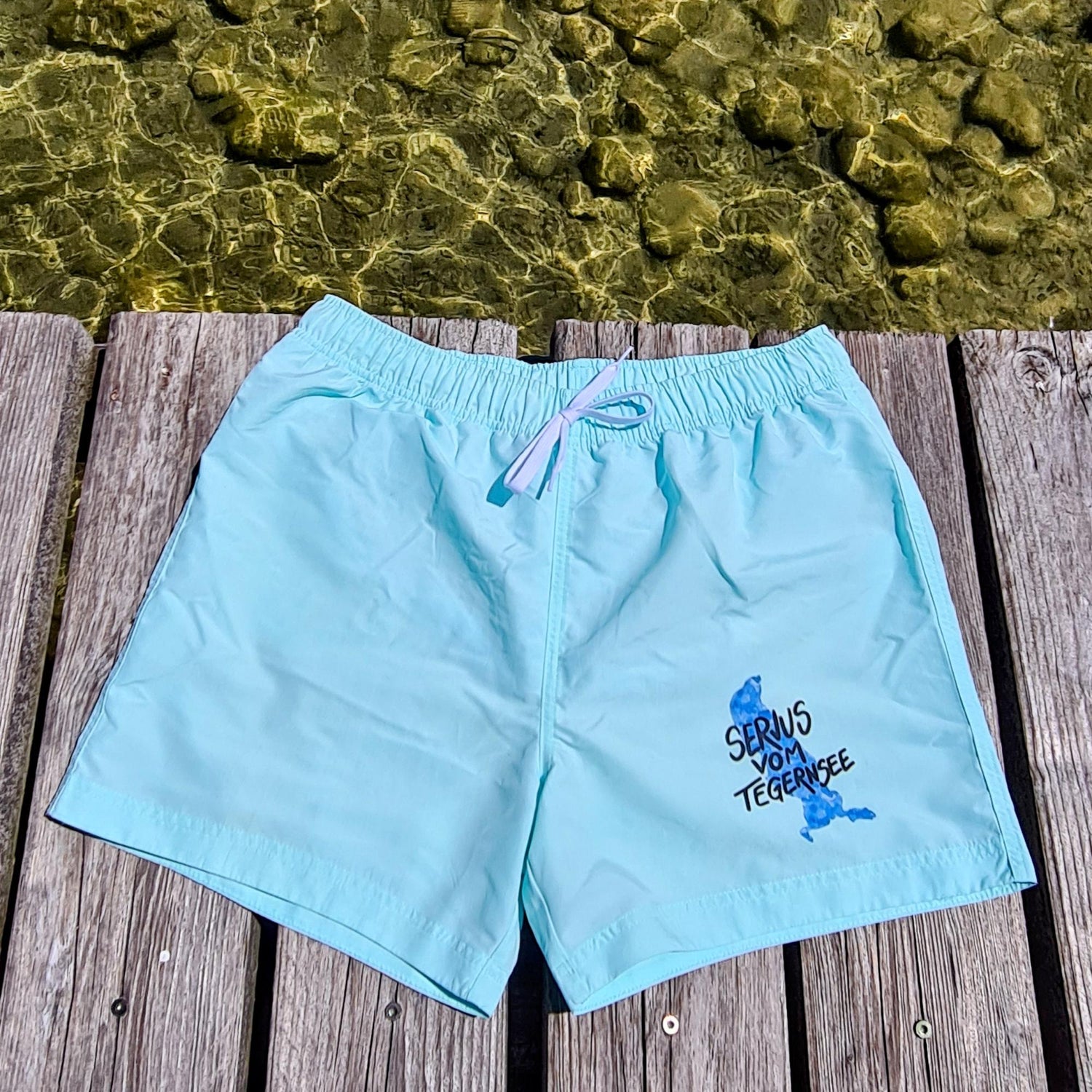 Badeshort "Servus vom Tegernsee"