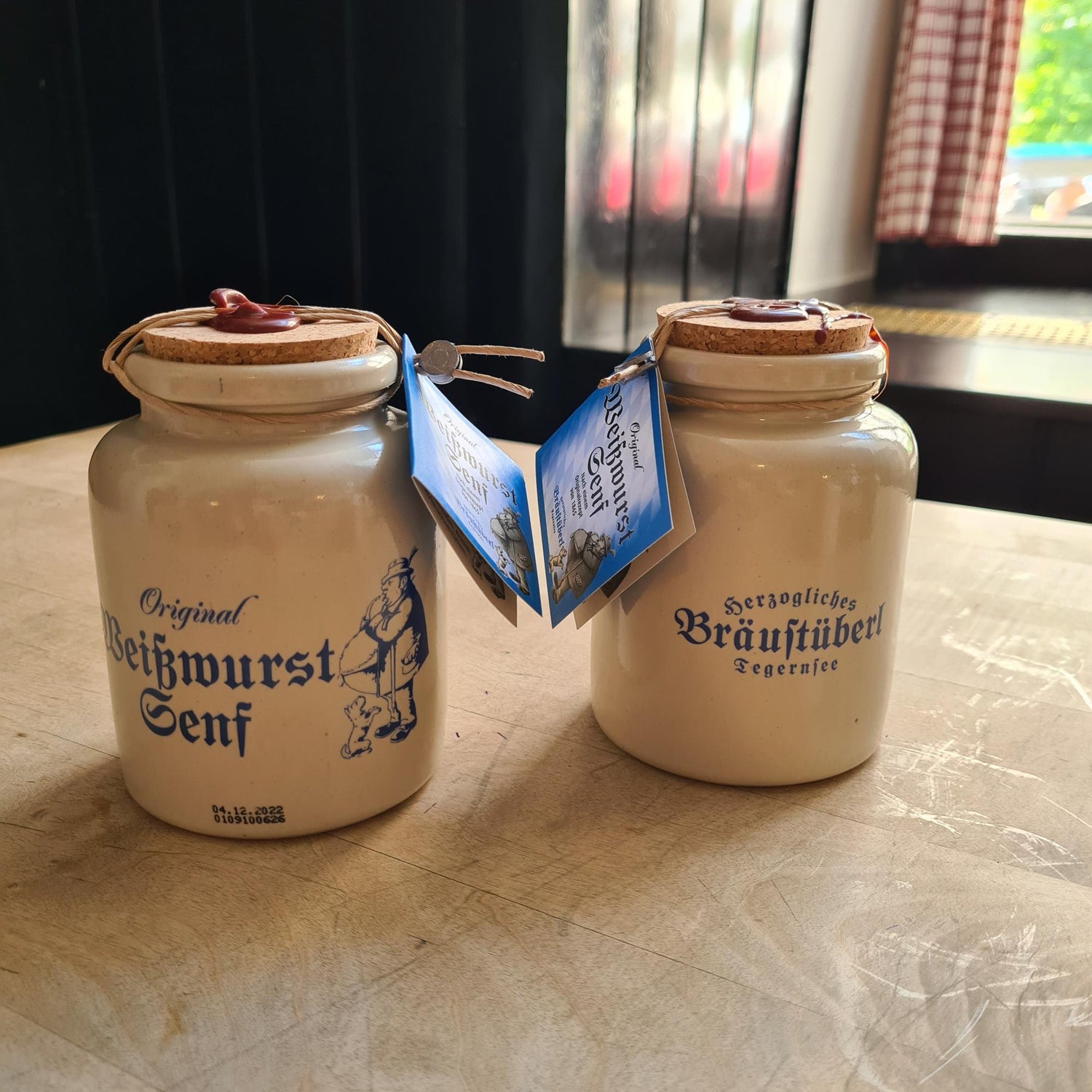 Weißwurst-Senf im Tonhaferl