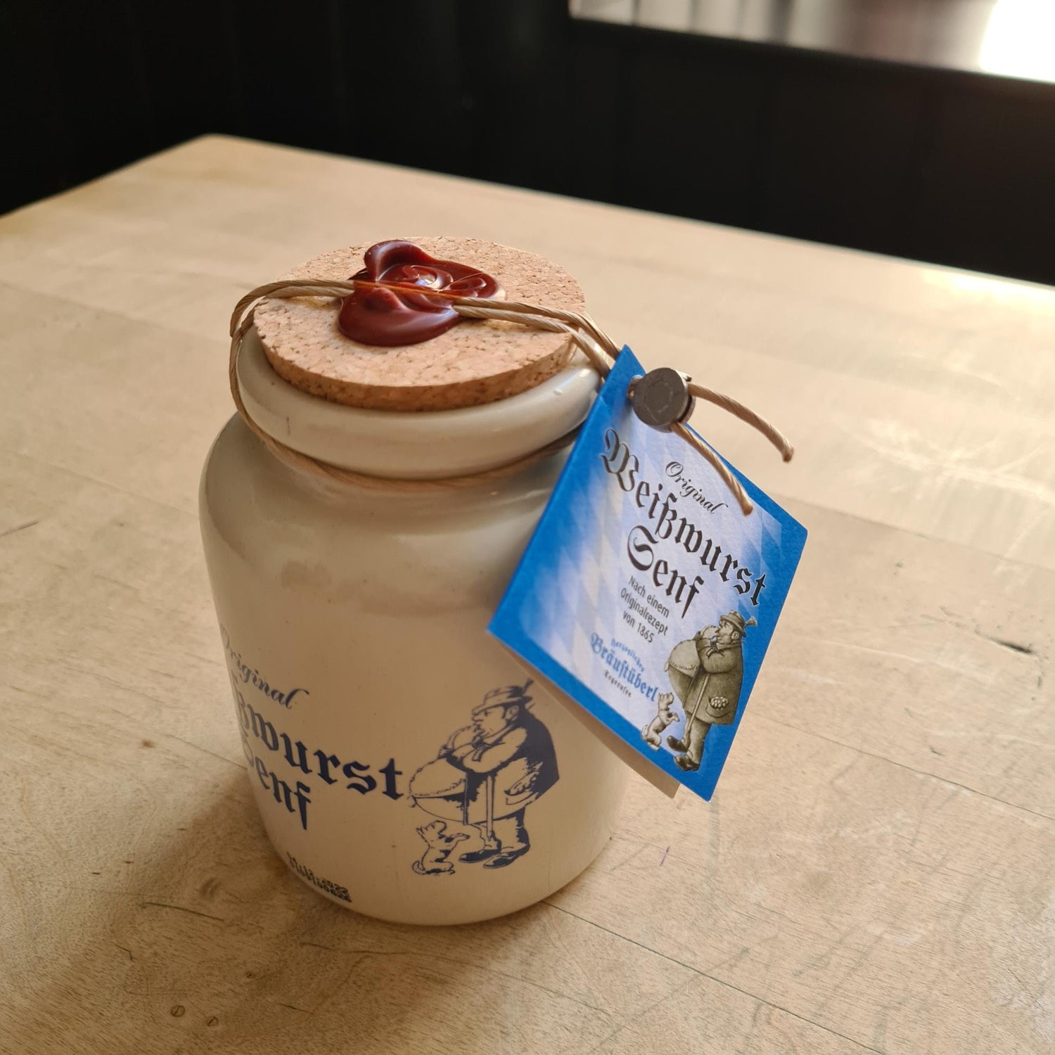 Weißwurst-Senf im Tonhaferl