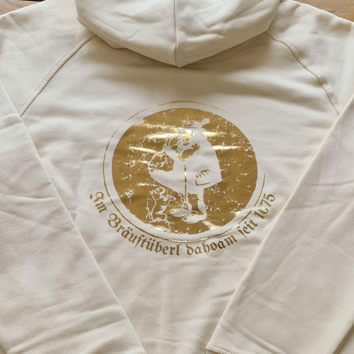 Hoodie "Bräustüberl" Natural Raw