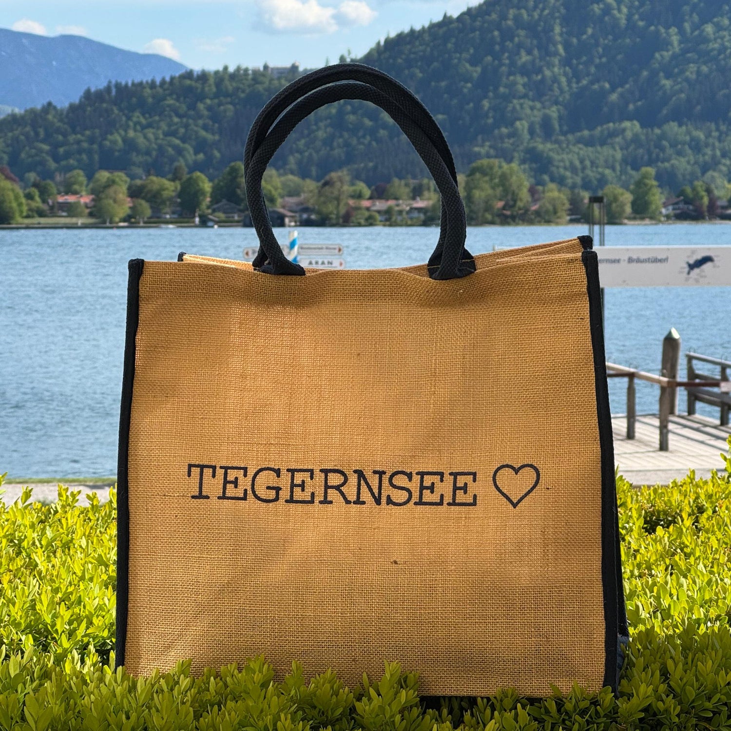 Jute Tragetasche "Tegernsee"