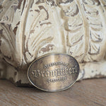 Gürtelschließe "Bräustüberl" - oval