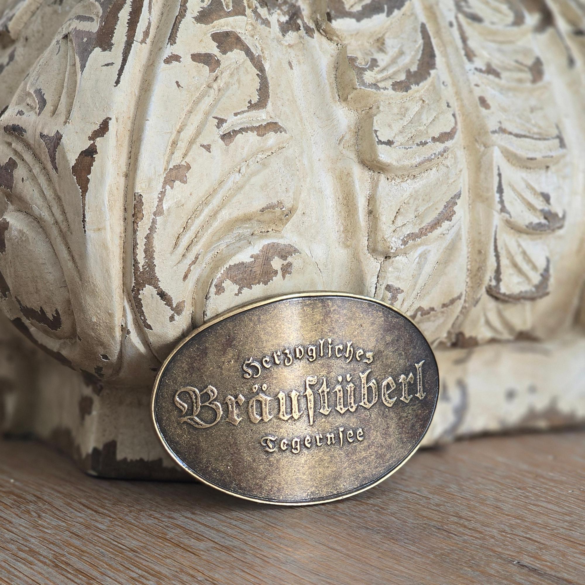 Gürtelschließe "Bräustüberl" - oval