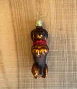 "Dackel" Weihnachtsanhänger - Bräustüberl Tegernsee