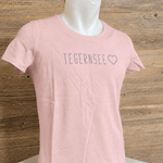 Damen T-Shirt Tegernsee HERZ PINK S - Bräustüberl Tegernsee