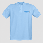Poloshirt "Bräustüberl" Hellblau S - Bräustüberl Tegernsee