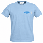 T-Shirt "Bräustüberl" hellblau S - Bräustüberl Tegernsee