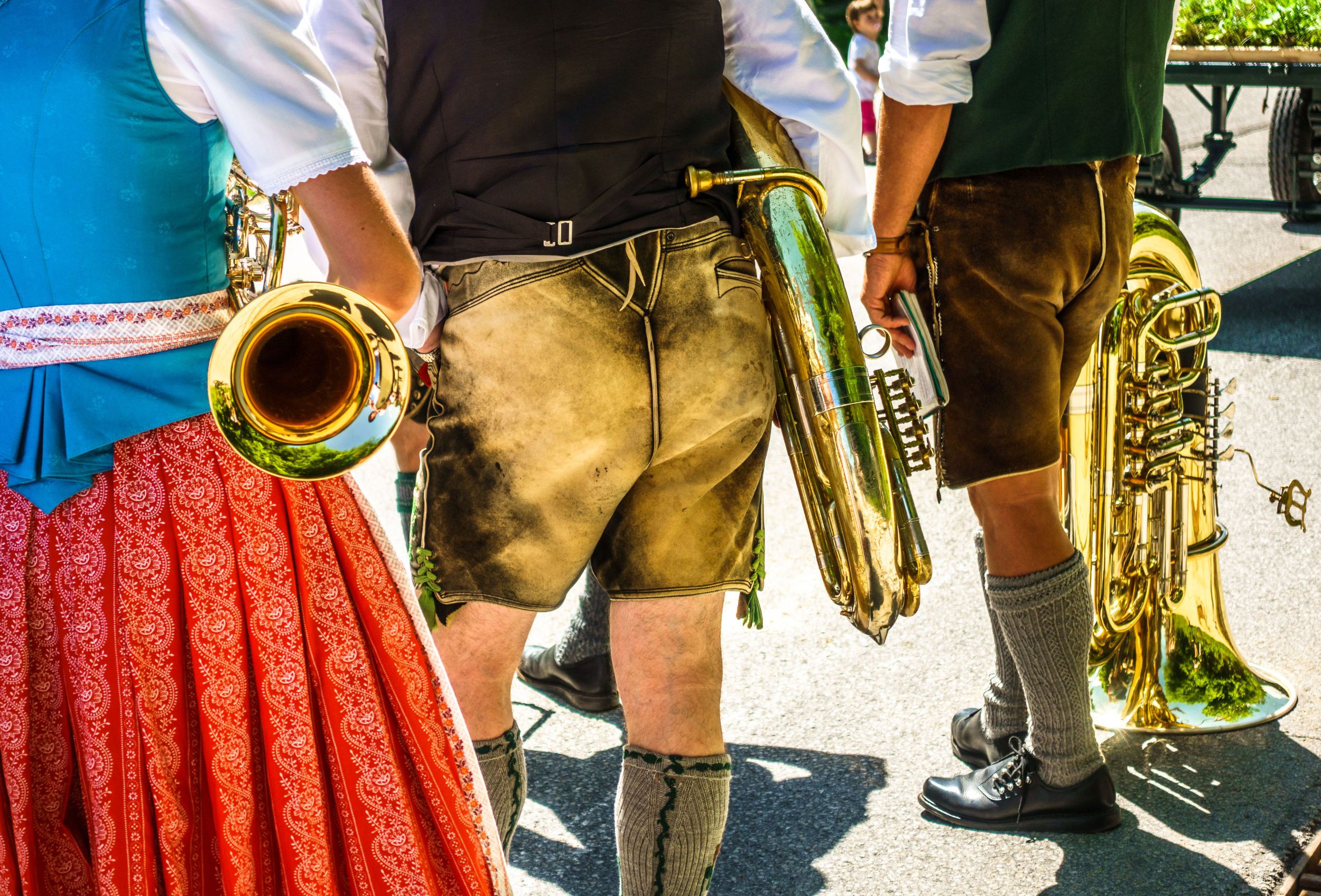 Musiker in bayerischer Tracht