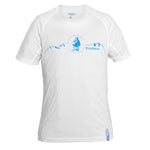 Funktionsshirt (weiß-blau)