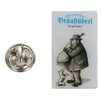 Anstecker "Buzi" weiß - Bräustüberl Tegernsee