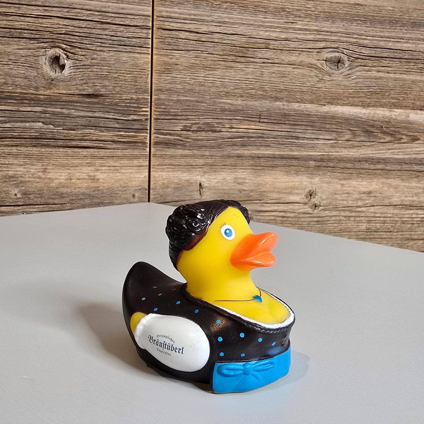 Badeente mit Bräustüberl Aufdruck Franz - Bräustüberl Tegernsee