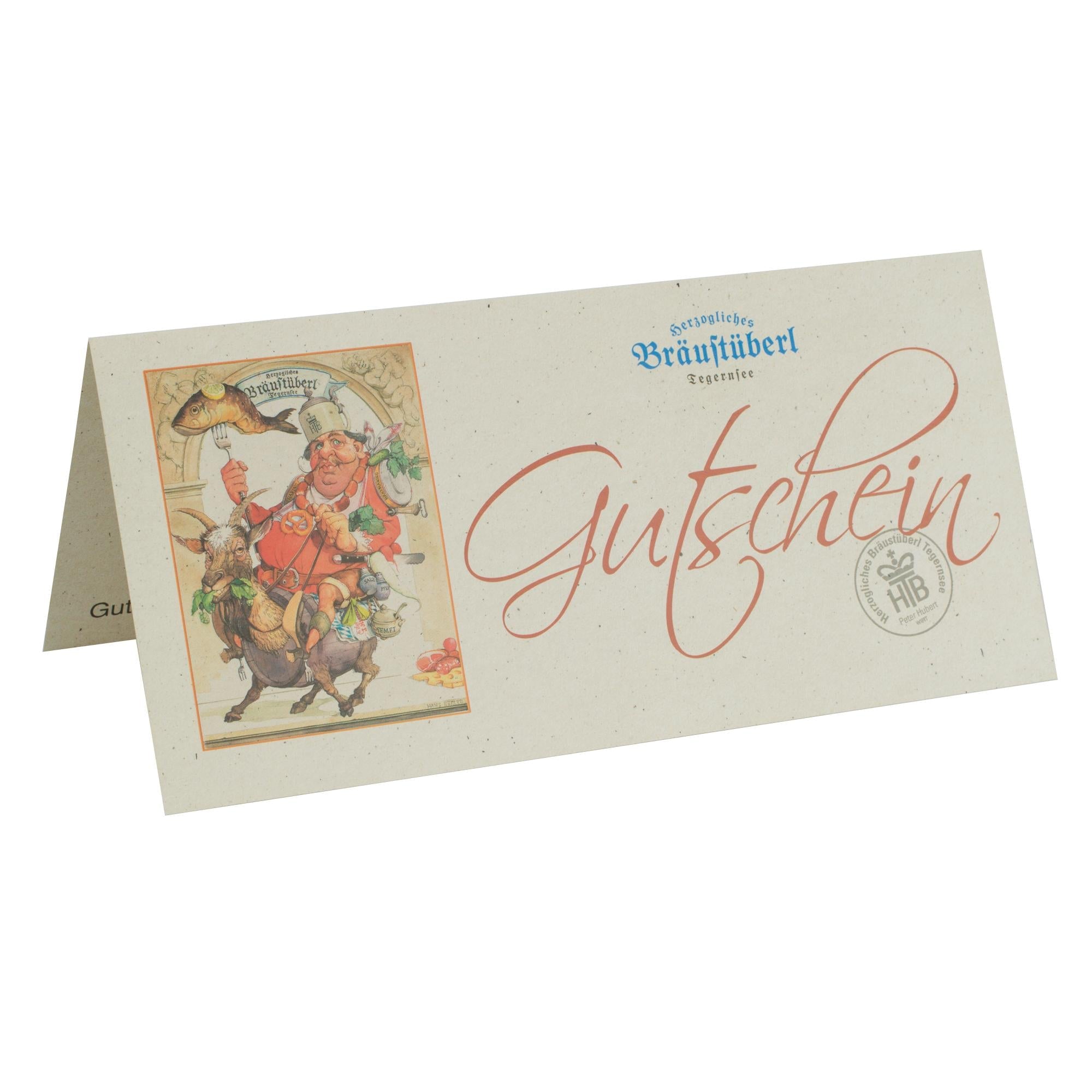 Bräustüberl Gutschein 50, - EUR - Bräustüberl Tegernsee