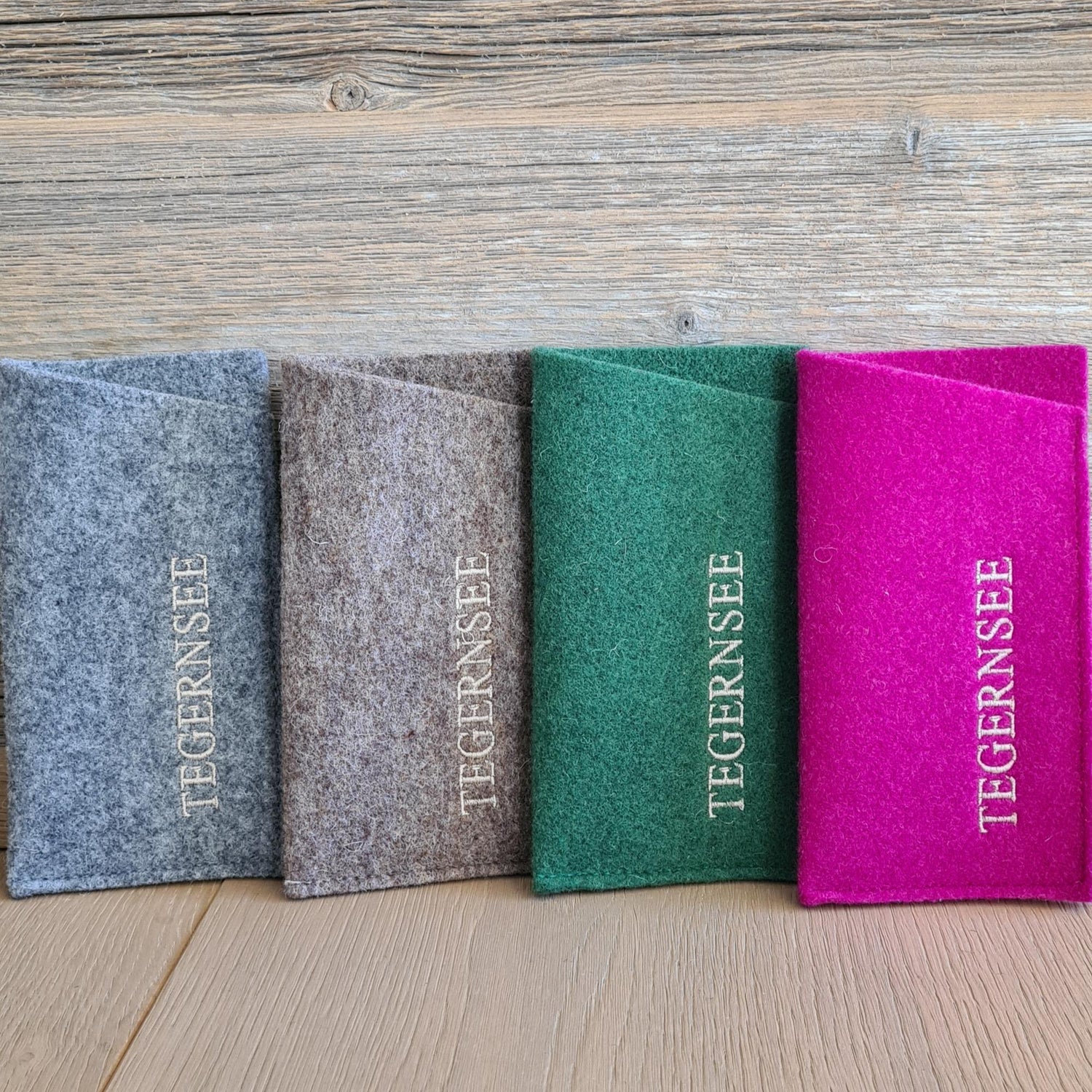 Brillenetui aus Filz "Tegernsee" Grün - Bräustüberl Tegernsee