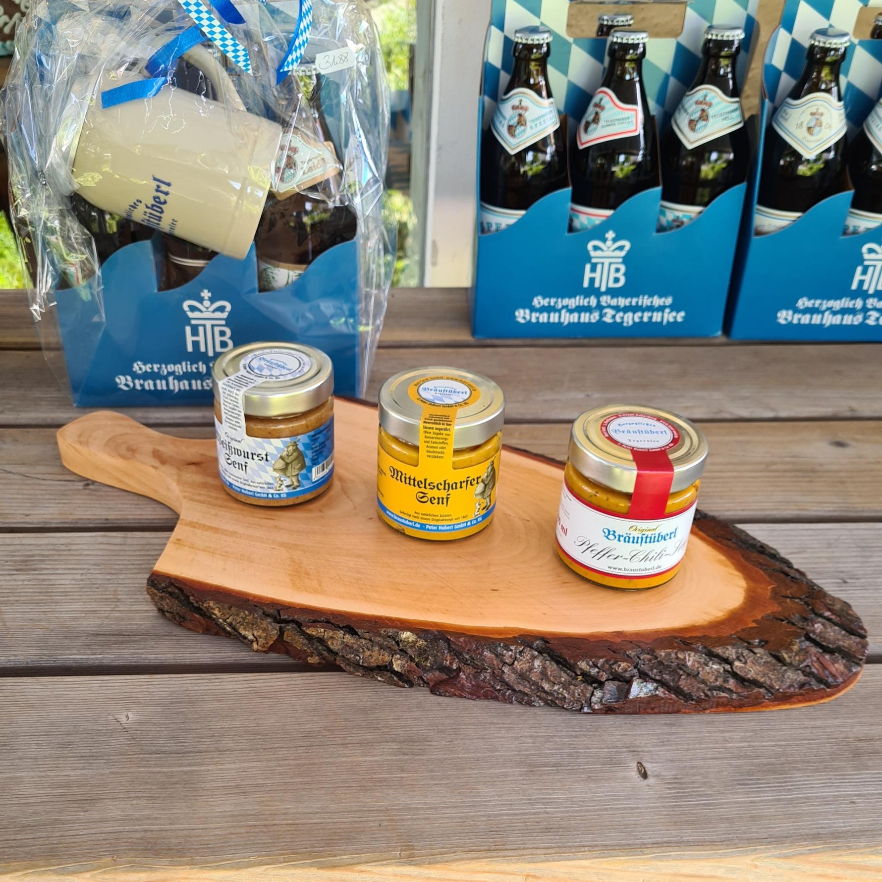 Brotzeit - Brett mit Griff ca. 50 cm x 25 cm - Bräustüberl Tegernsee