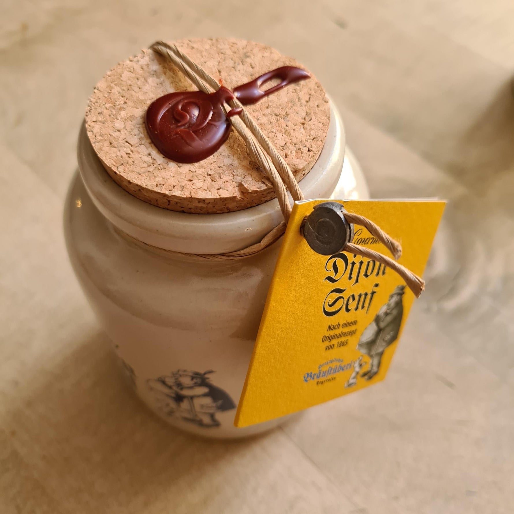 Dijon - Senf im Tonhaferl - Bräustüberl Tegernsee