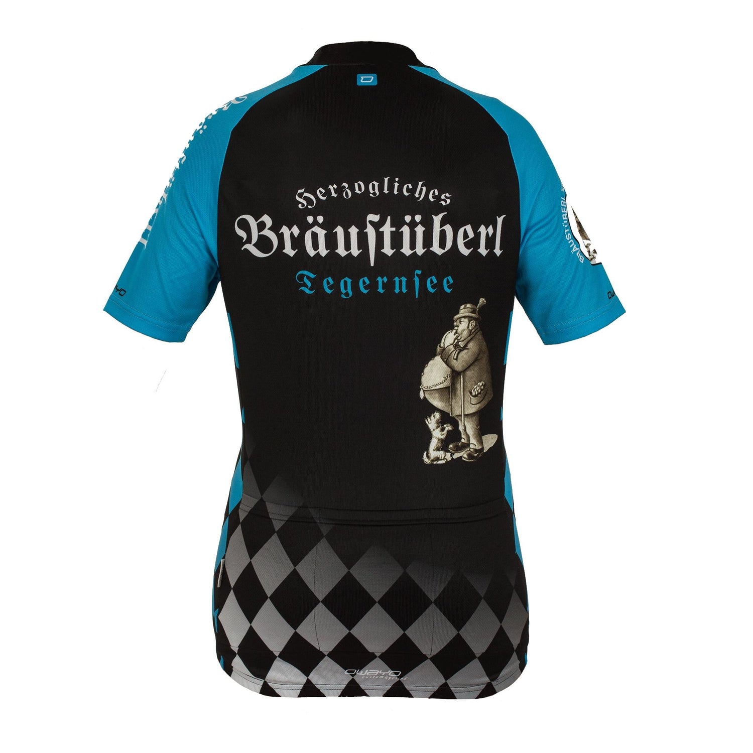 Fahrradtrikot "Bräustüberl" blau Größe S - Bräustüberl Tegernsee