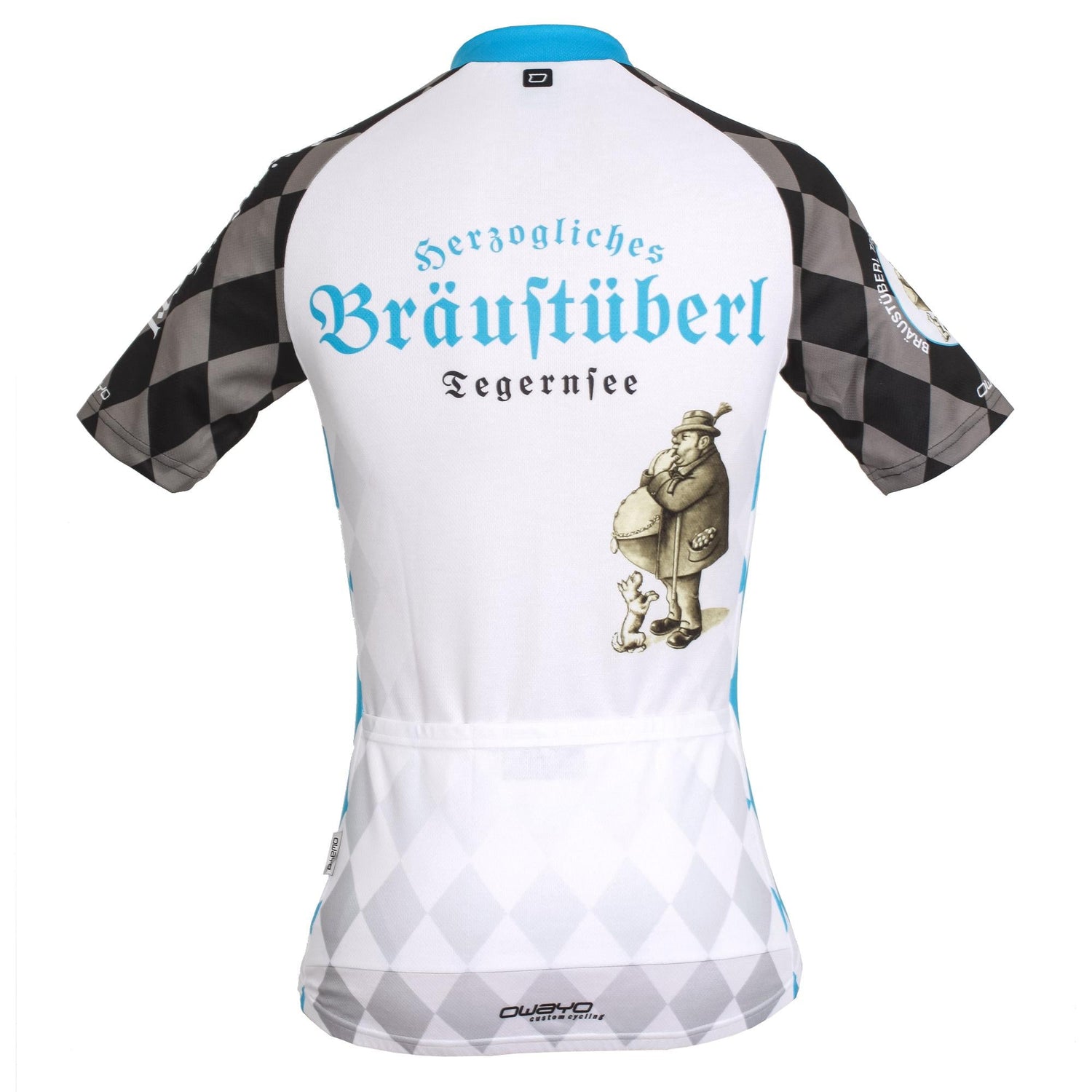 Fahrradtrikot "Bräustüberl" weiß Größe S - Bräustüberl Tegernsee