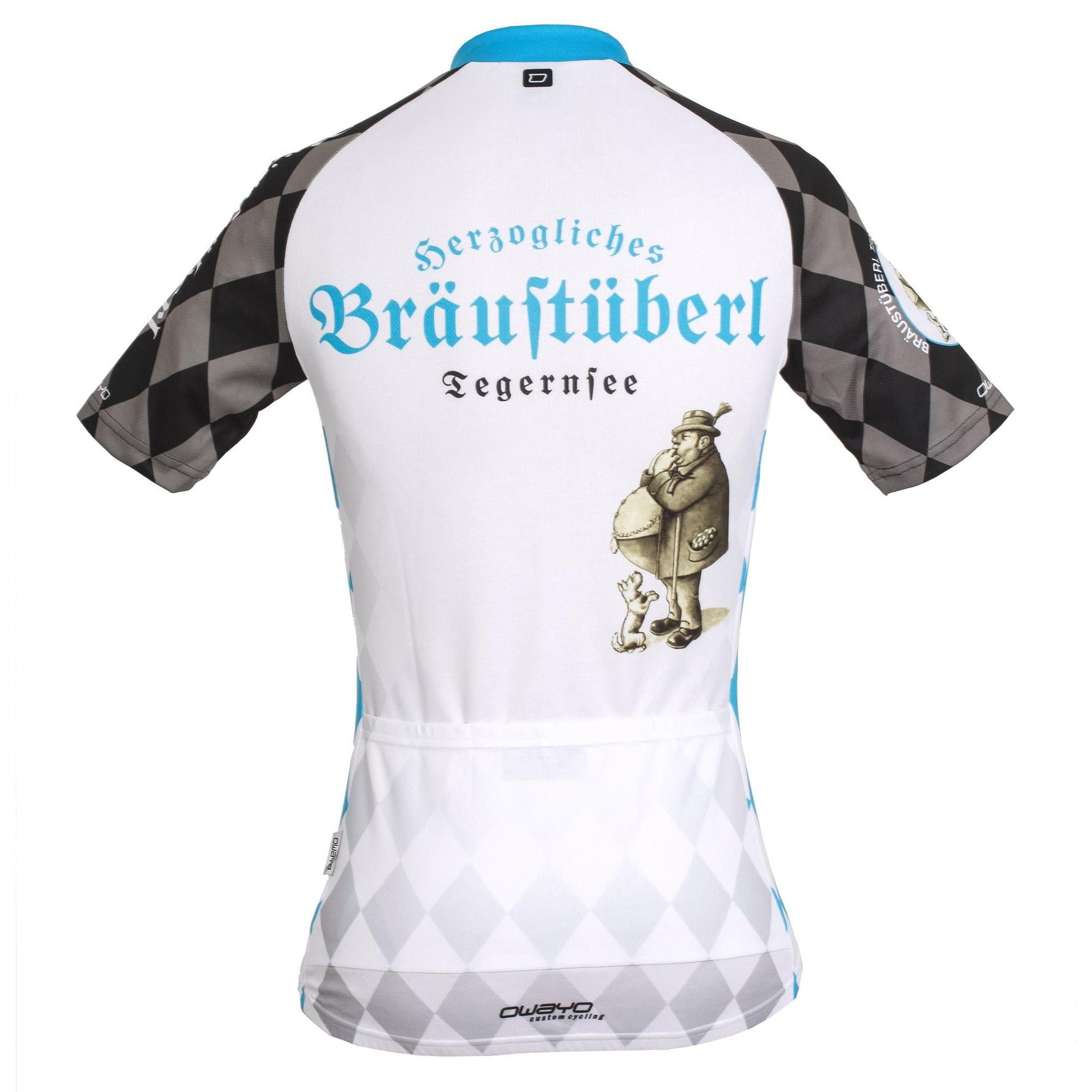 Fahrradtrikot "Bräustüberl" weiß Größe S - Bräustüberl Tegernsee