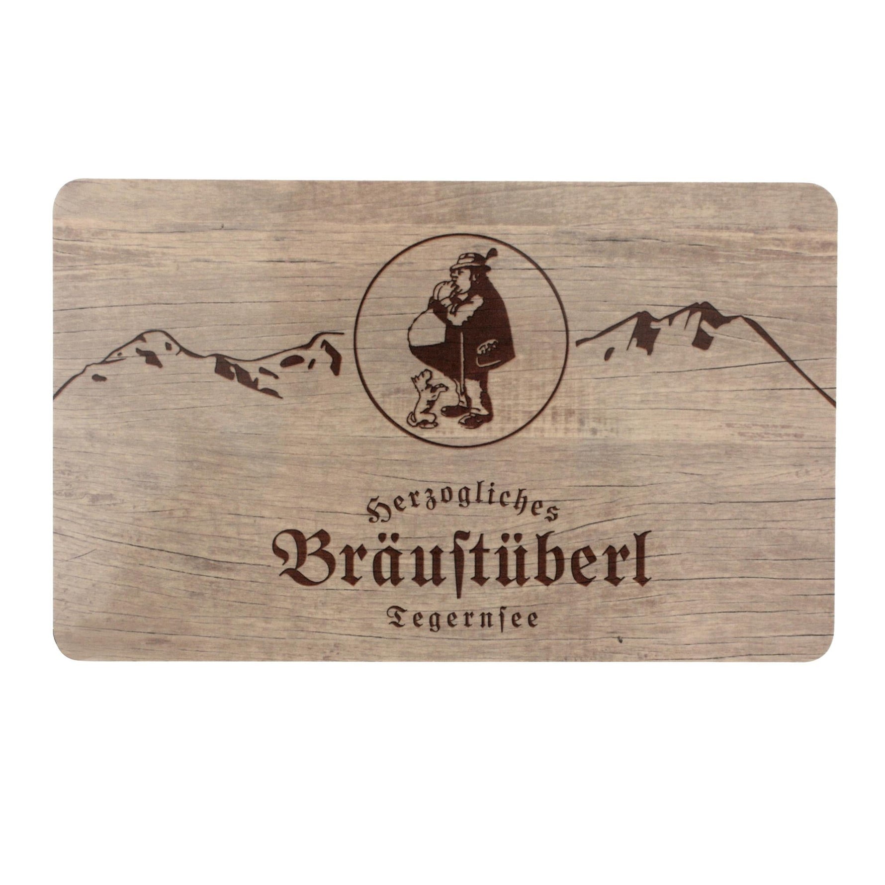 Frühstücksbrettchen Motiv: Engerl - Bräustüberl Tegernsee