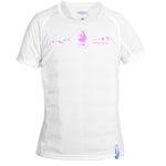 Funktionsshirt (weiß - pink) S - Bräustüberl Tegernsee