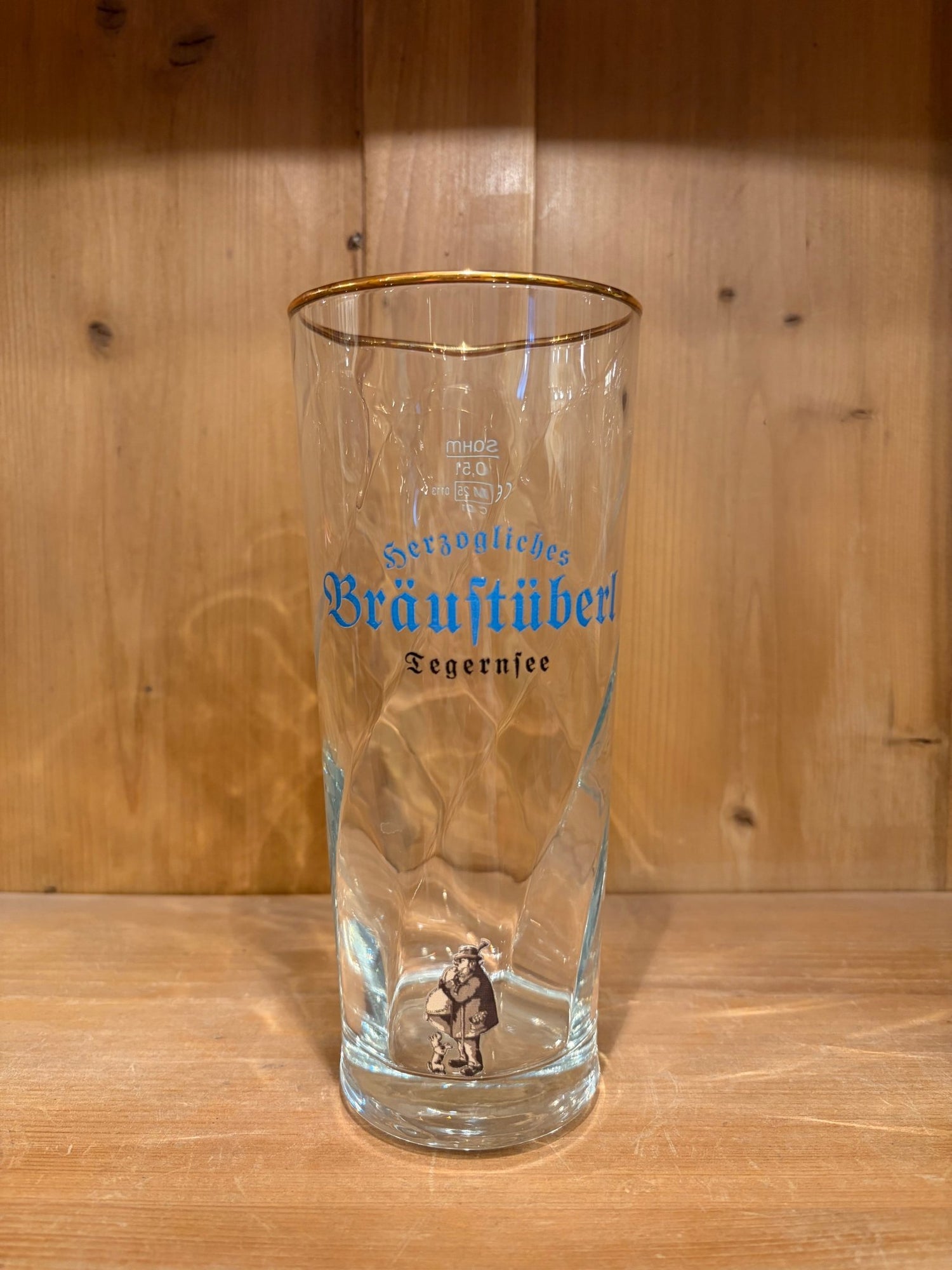 Fürstenbecher "Bräustüberl" mit Goldrand 2026 0,5l - Bräustüberl Tegernsee