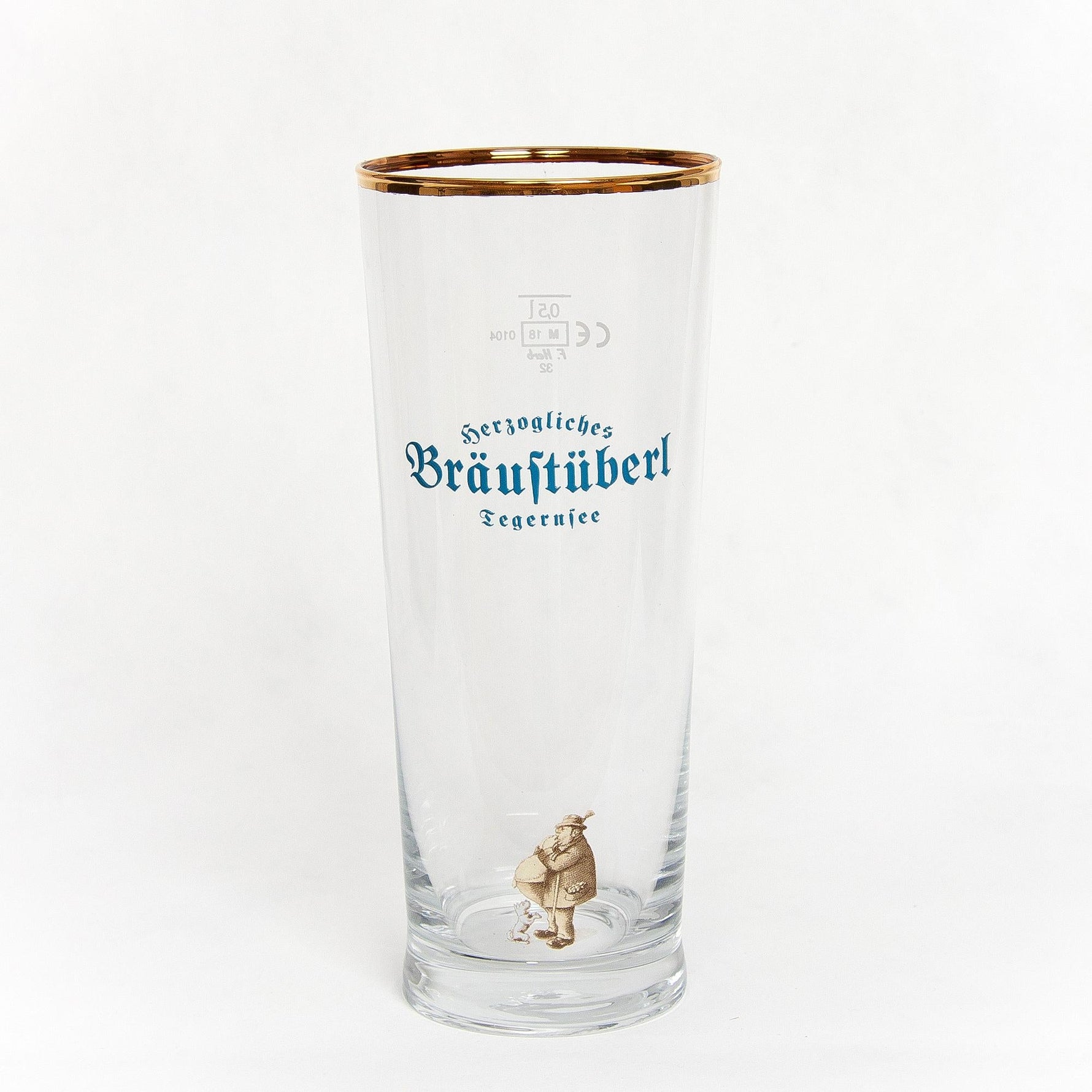 Fürstenbecher "Buzi" mit Goldrand - Bräustüberl Tegernsee