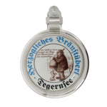 Glaskrug "Bräu - HTB" 0,5l mit Zinndeckel - Bräustüberl Tegernsee