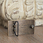 Gürtelschließe "Bräustüberl" - eckig - Bräustüberl Tegernsee