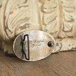 Gürtelschließe "Bräustüberl" - oval - Bräustüberl Tegernsee