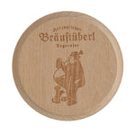 Holz Bier - Deckel "Buzi" - Bräustüberl Tegernsee