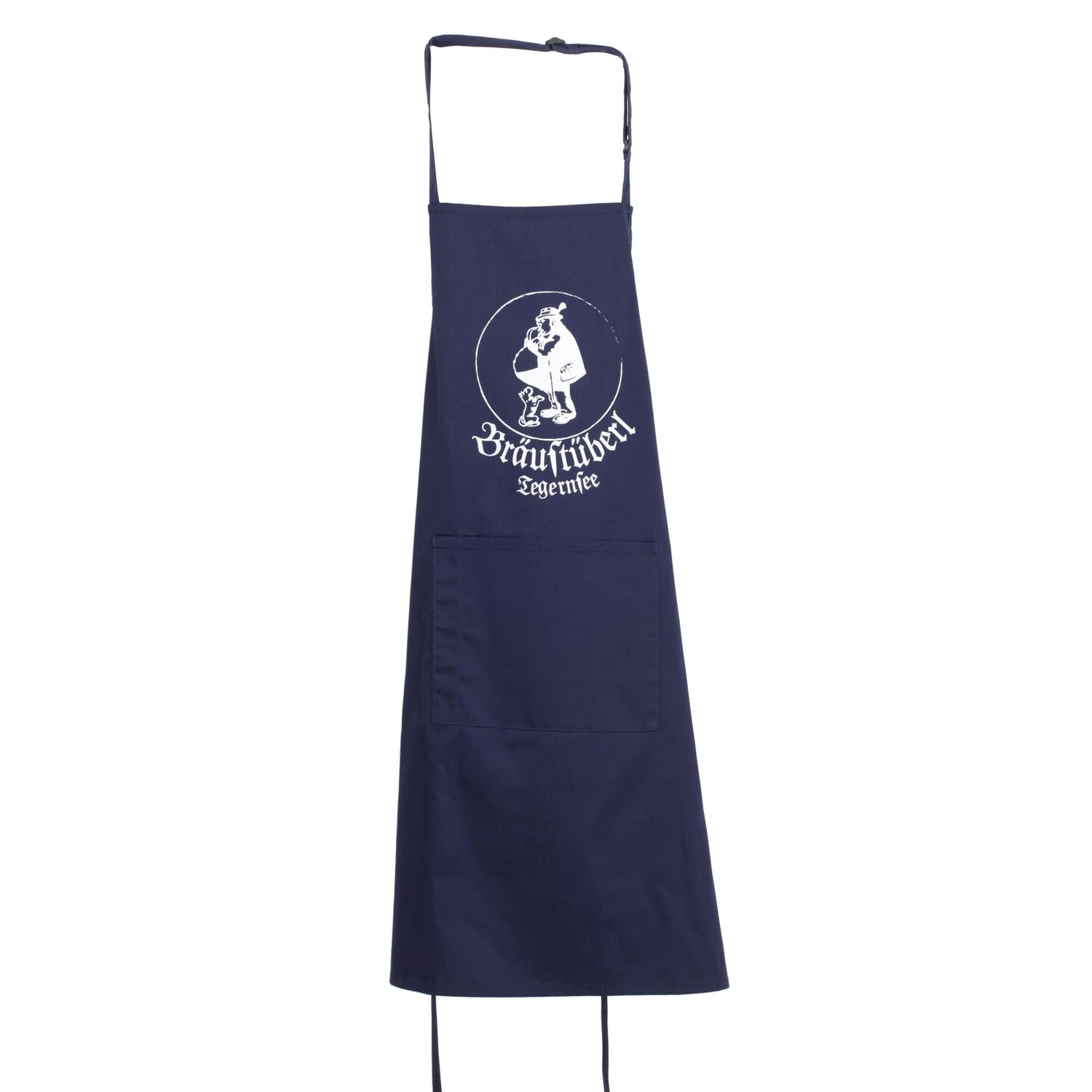 Koch - und Grillschürze "Buzi" Logo Gold mit Tasche - Bräustüberl Tegernsee