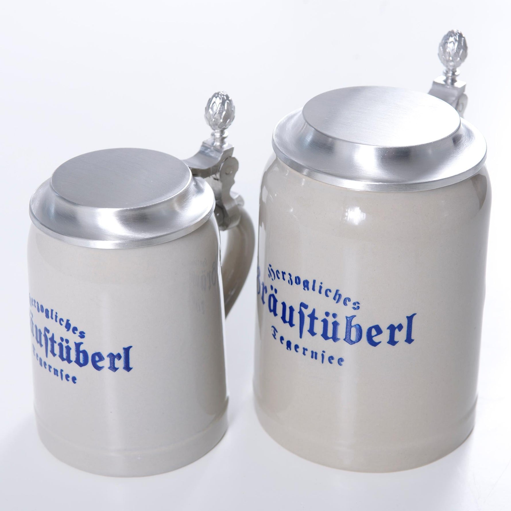 Krug "Bräustüberl" mit Zinndeckel 0,3l - Bräustüberl Tegernsee