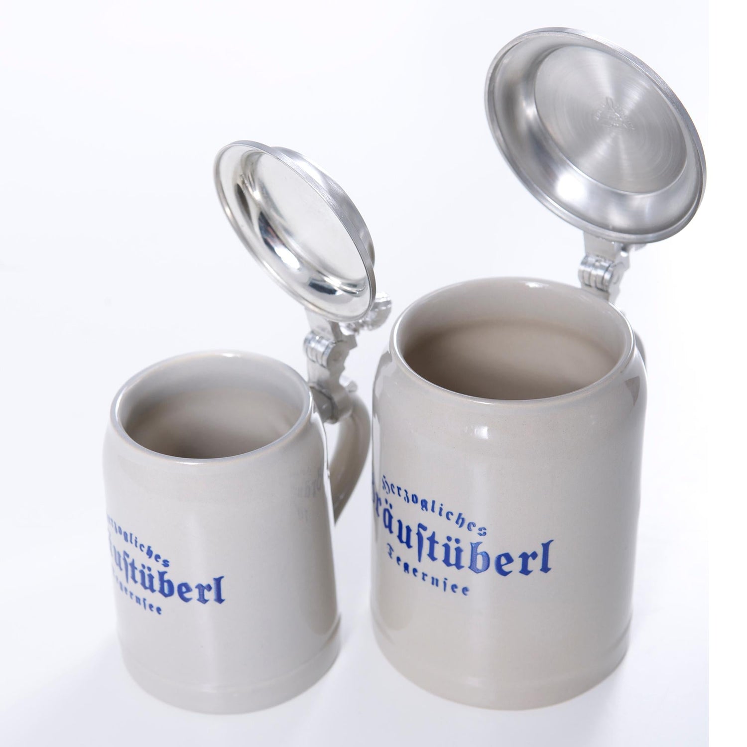 Krug "Bräustüberl" mit Zinndeckel 0,3l - Bräustüberl Tegernsee