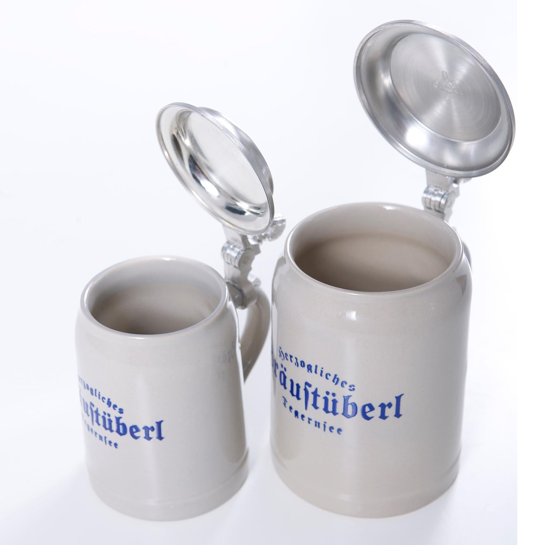 Krug "Bräustüberl" mit Zinndeckel 0,3l - Bräustüberl Tegernsee