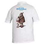 Poloshirt "Buzi", weiß Größe S - Bräustüberl Tegernsee