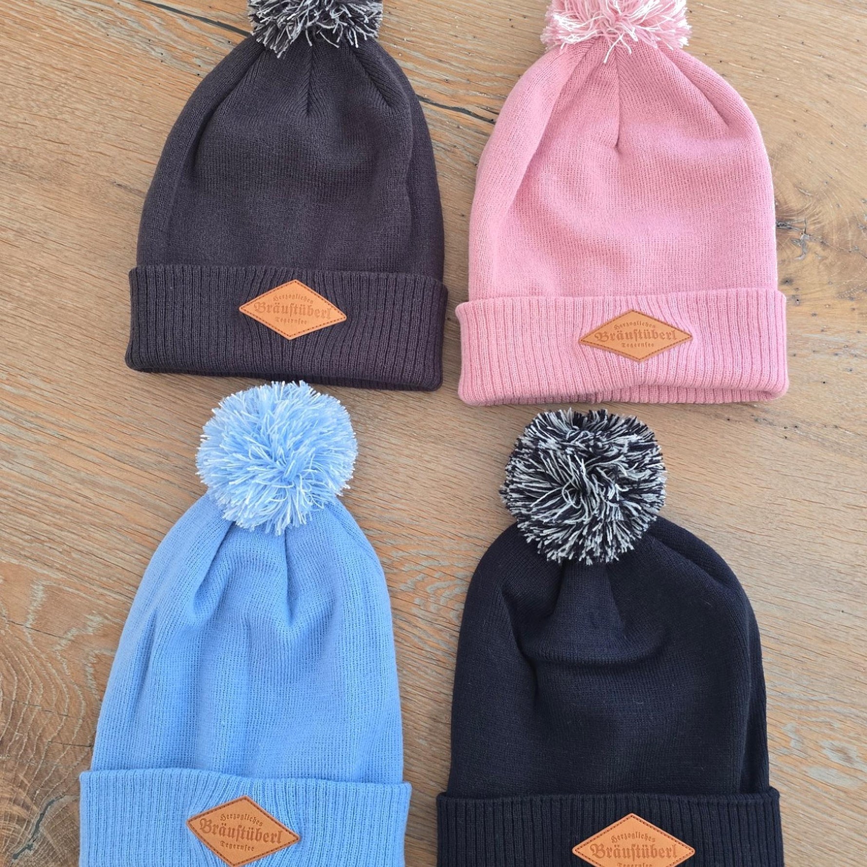 Strickmütze "Bräustüberl" versch. Farben French Navy - Bräustüberl Tegernsee