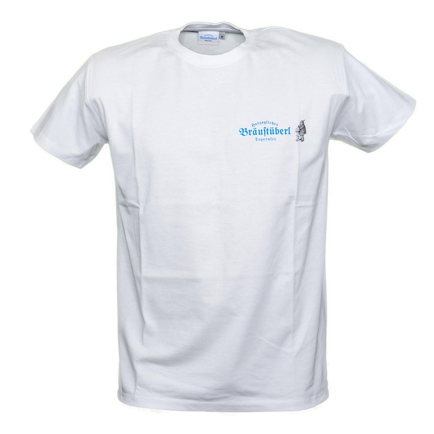 T-Shirt "Bräustüberl" weiß S - Bräustüberl Tegernsee
