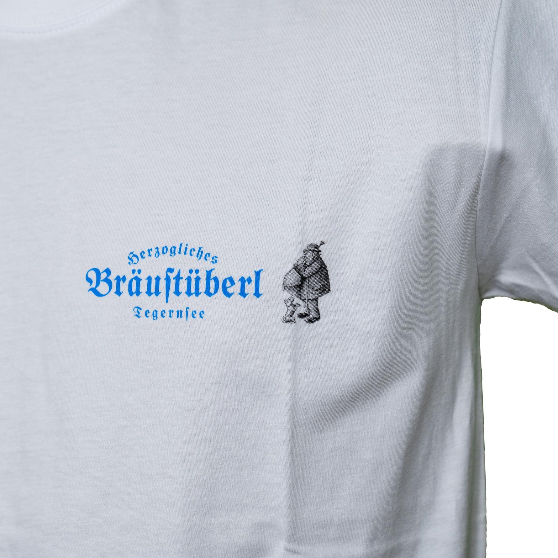 T-Shirt "Bräustüberl" weiß S - Bräustüberl Tegernsee